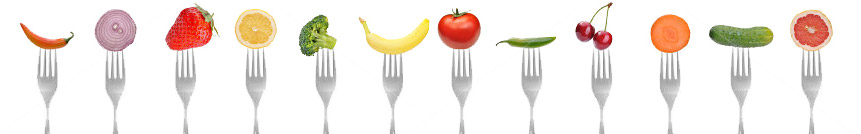 Fourchettes fruits, légumes